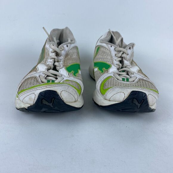 Puma Levaio IdCell Running Shoes Women Size 6.5 White Green Mesh Low Top Lace Up - Picture 2 of 10